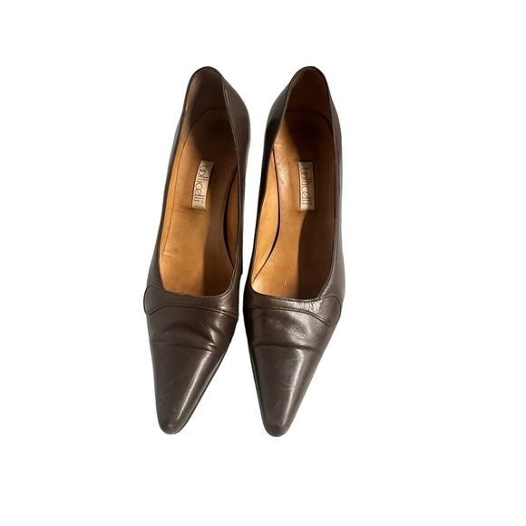 Vintage Botticelli Women's Brown Patent Leather Handcrafted Shoes - Picture 4 of 5